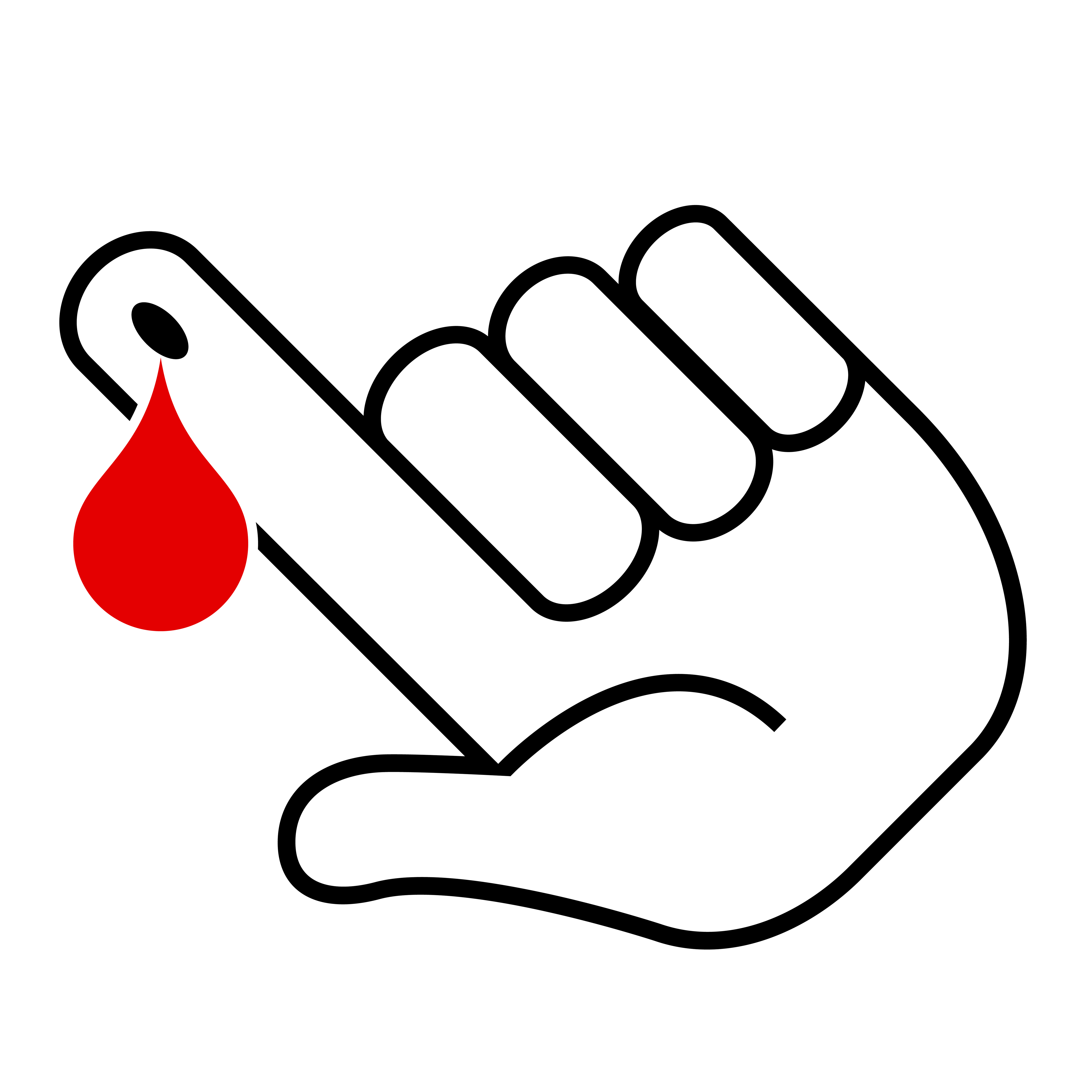 Иконка кровь из пальца